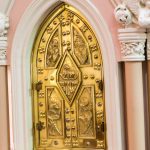 Gold doors inside Emmanuel Cathedral in Durban South Africa. A top 10 tourist attraction in durban as featured on Lovedurban.com Durban tourist information and what's on in Durban website