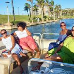 Tourists on the Isle of Capri cruises in Durban South Africa. A top 10 tourist attraction as featured on durbanvibe.co.za Durban tourist information and what's on in Durban website