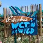 Entrance sign at uShaka Wet 'n Wild Water Park in Durban South Africa as featured on the durbanvibe.co.za what's on in Durban and Durban attractions tourist information website