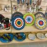 Beadwork discs at the KZNSA Gallery in Durban South Africa as featured on the durbanvibe.co.za what's on in Durban and Durban attractions tourist information website