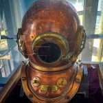 Diving Helmet on display at the Port Natal in Durban South Africa as featured on the durbanvibe.co.za what's on in Durban and Durban attractions tourist information website