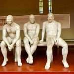 Sculpture of 3 men at the Kwa Muhle Museum in Durban South Africa as featured on the durbanvibe.co.za what's on in Durban and Durban attractions tourist information website