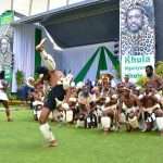 Zulu Dancing at the Moses Mabhida Stadium in Durban South Africa as featured on the durbanvibe.co.za what's on in Durban and Durban attractions tourist information website