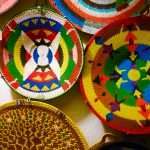 Zulu beadwork plates at the Phansi Museum in Durban South Africa as featured on the durbanvibe.co.za what's on in Durban and Durban attractions tourist information website