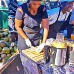 Coconut seller at the I heart market in Durban South Africa as featured on the durbanvibe.co.za what's on in Durban and Durban attractions tourist information website