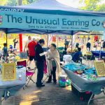 Unusual earings at the Musgrave Market in Durban South Africa as featured on the durbanvibe.co.za what's on in Durban and Durban attractions tourist information website